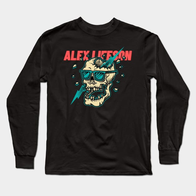 alex lifeson Long Sleeve T-Shirt by Maria crew